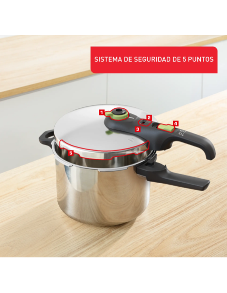 Olla Tefal P2580703, Secure Trendy 6 l