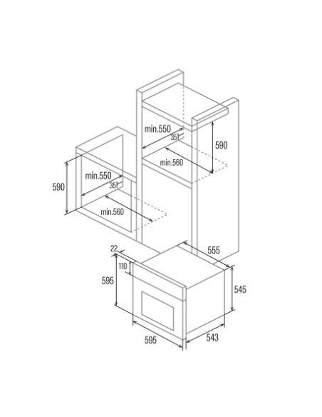 Horno MF indep. Cata SES6004WH