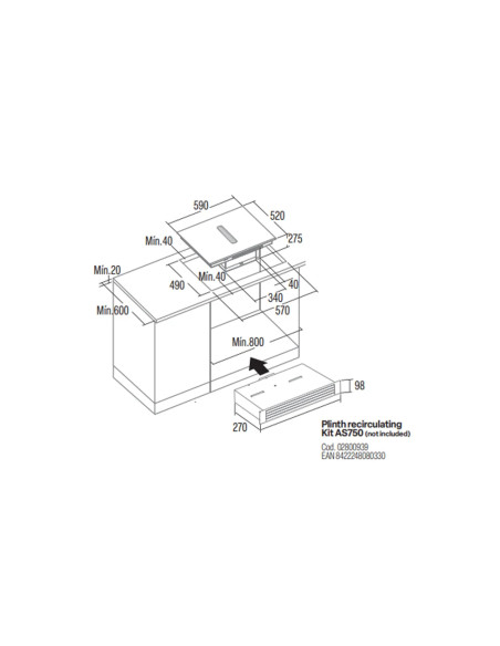 Kit recirculante Zócalo Cata 02801000
