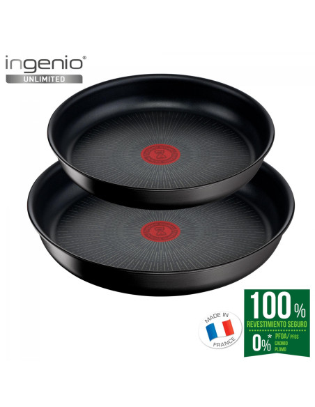 Set de 3 Sartenes Tefal L7639243, Ingenio Unlimited