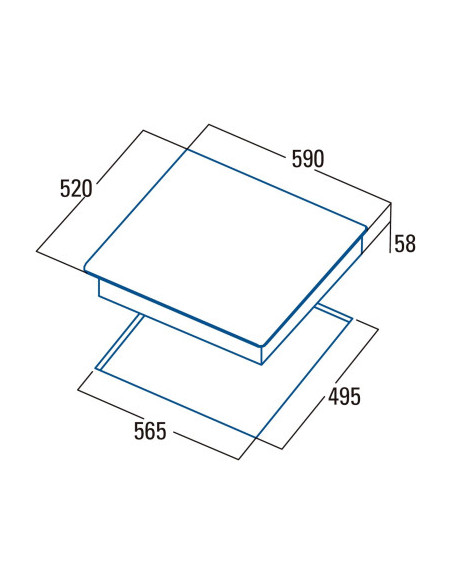 Vitroceramica induccion indep. Cata IB6324E2BK