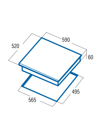 Vitroceramica induccion indep. Cata IB6303E2BK