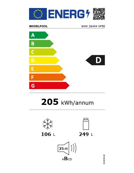 Combi NF Whirlpool WHK26404XP5E