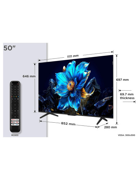 TV TCL 50P7K, QLED