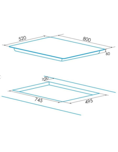 Vitroceramica induccion indep. Edesa EIM8430RA