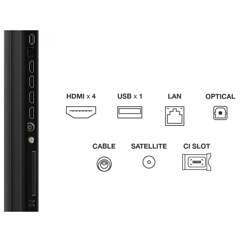 TV TCL 75C6K, MINI-LED TV TCL 75C6K, MINI-LED