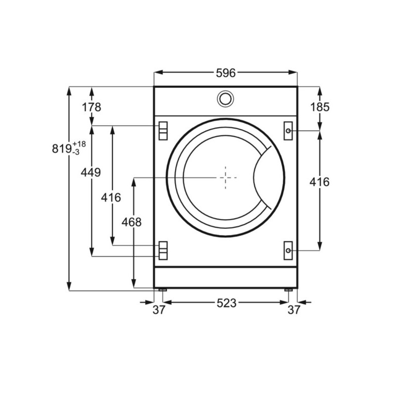 Lavadora frontal INT Aeg LFN7E8436F