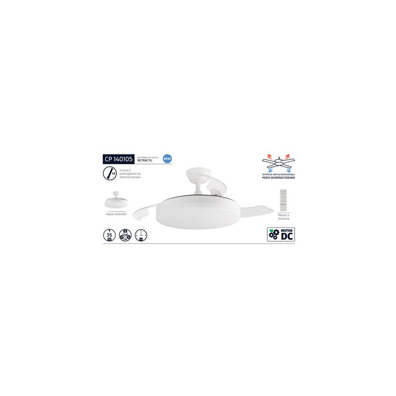 Ventilador de techo retráctil Orbegozo CP140105