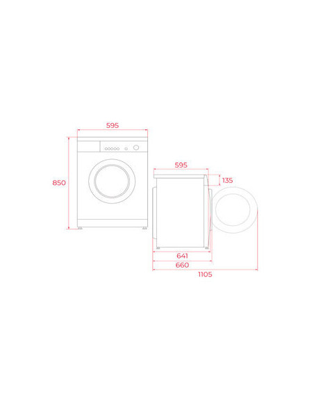 Lavadora frontal Teka WMK71240
