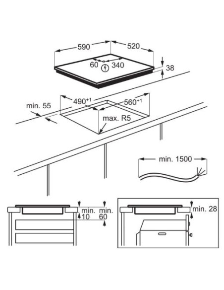 Vitroceramica indep. Electrolux LR633CK