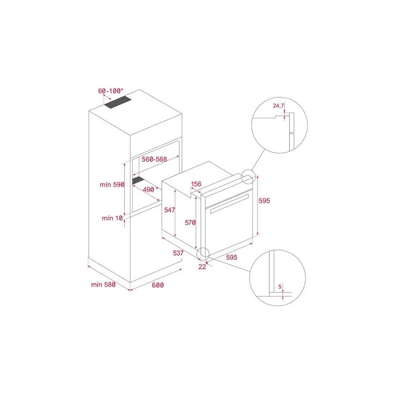 Horno MF indep. Teka HSB6150 BLANCO Horno MF indep. Teka HSB6150 BLANCO