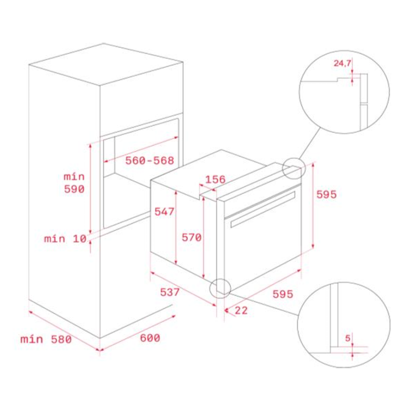 Horno MF indep. Pirolitico Teka...