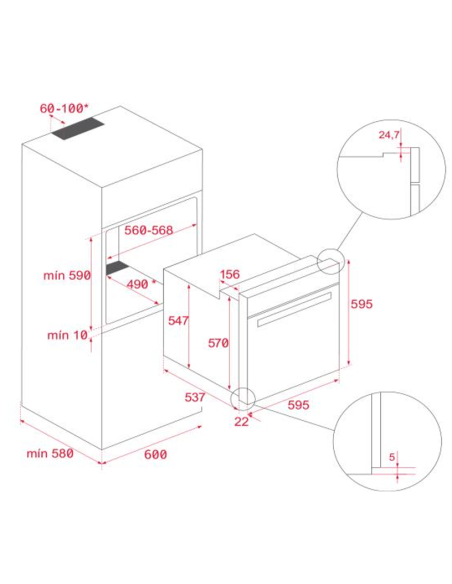 Horno indep. Teka HBB4350 BLANCO