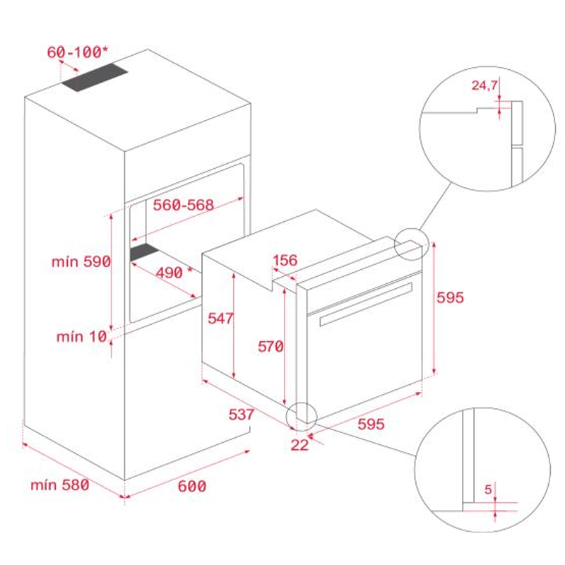 Horno indep. Teka HBB5350 FULL BLACK