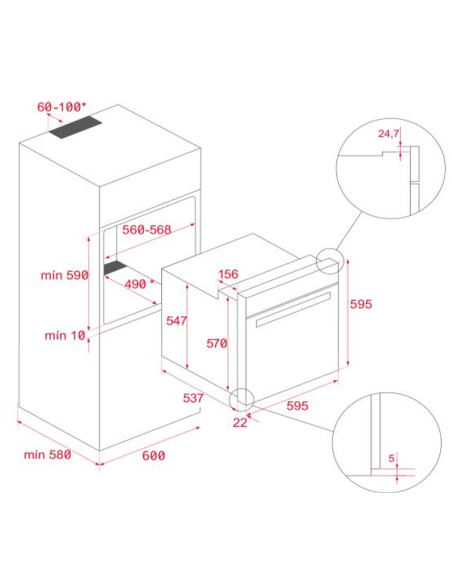 Horno indep. Teka HBB5350 FULL BLACK