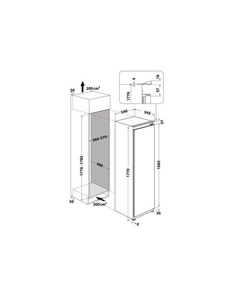 Congelador Vertical INT NF Whirlpool WHSD18F073C1