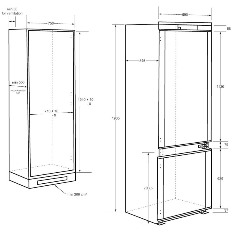 Combi NF INT Haier HBQW5719E Combi NF INT Haier HBQW5719E