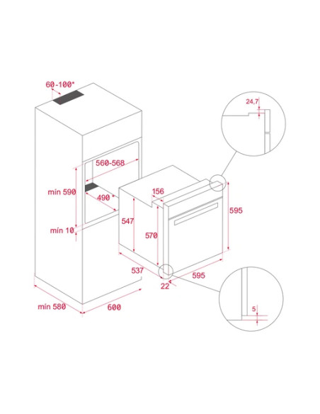 Horno MF indep. Teka HSB6350 FULL BLACK