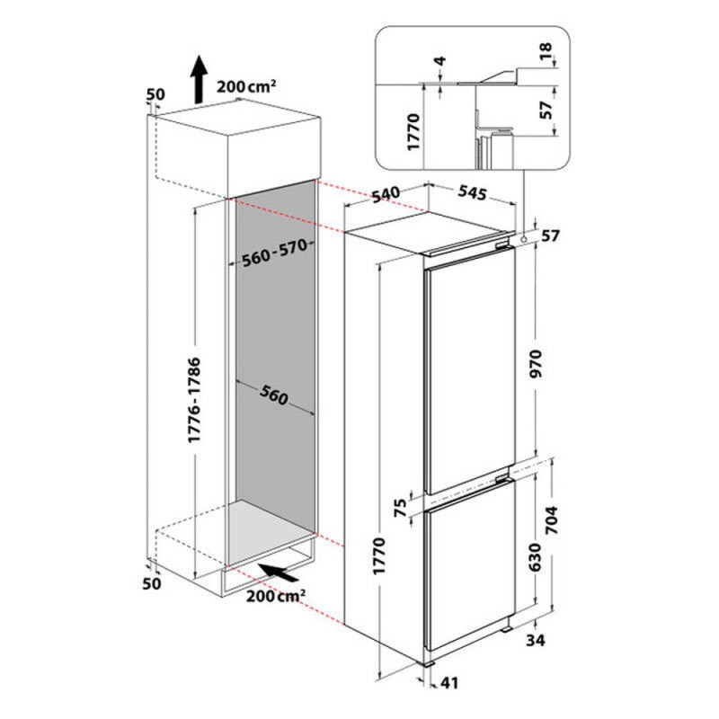Combi INT Whirlpool WHC18D031A1 Combi INT Whirlpool WHC18D031A1