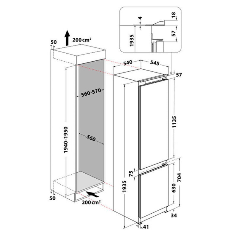 Combi INT Whirlpool WHC20D013D1 Combi INT Whirlpool WHC20D013D1