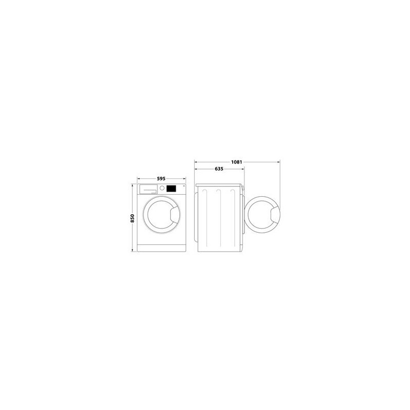 Lavadora frontal Whirlpool FFB10489WVSPT