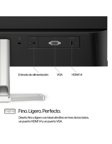 HP Series 5 23.8 inch FHD Monitor - 524sf pantalla para PC 60,5 cm (23.8) 1920 x 1080 Pixeles Full HD LCD Plat