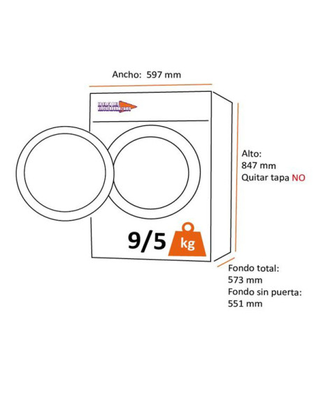 Lavasecadora Electrolux EW7W4943EB