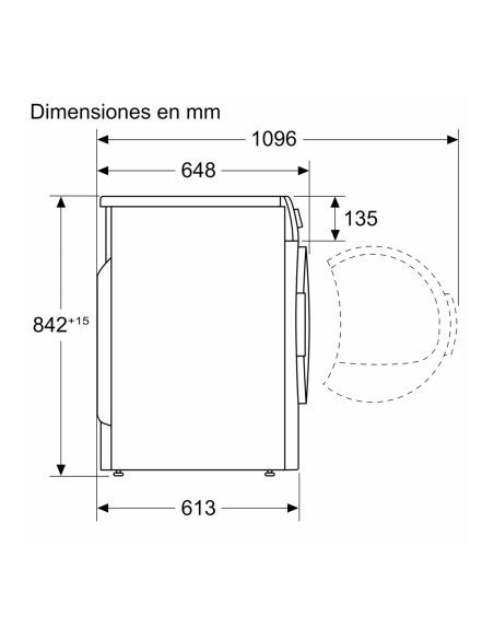 Secadora frontal Bosch WQG245DRES