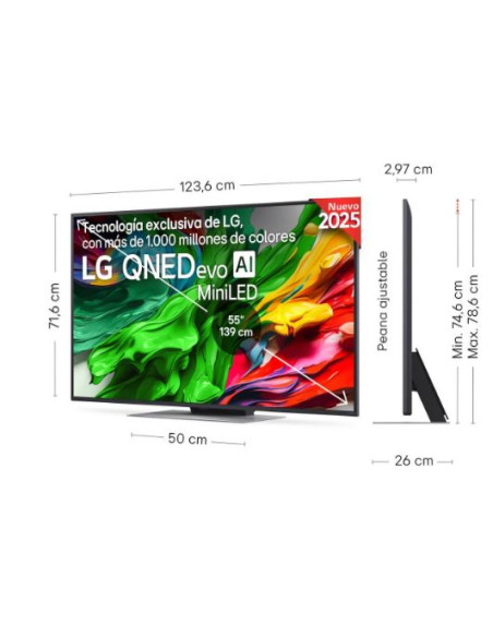 TV QNED LG 55QNED87A6B, 55