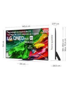 TV QNED LG 65QNED87A6B, 65