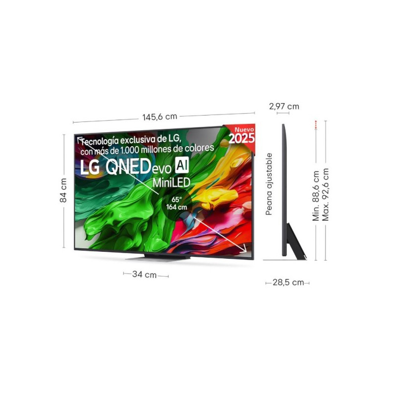 TV QNED LG 65QNED87A6B, 65