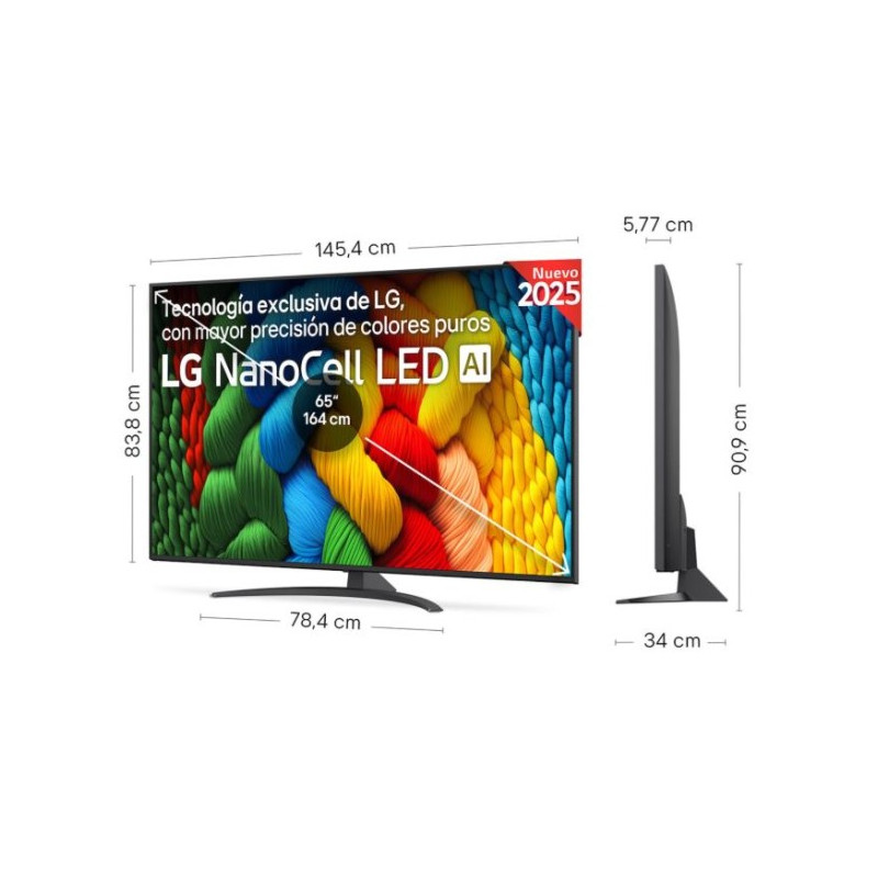 TV NANO LG 65NANO81A6A, 65 TV NANO LG 65NANO81A6A, 65