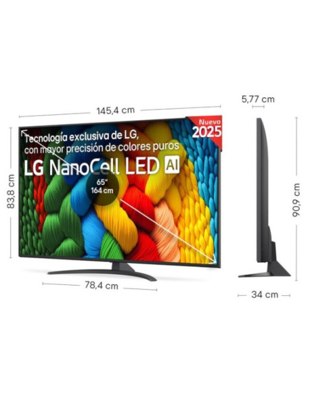 TV NANO LG 65NANO81A6A, 65