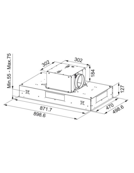 Campana decorativa Techo Mepamsa EDEN90BLANCA
