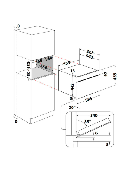Horno Compacto Pirolítico Whirlpool WCC48HMSXA