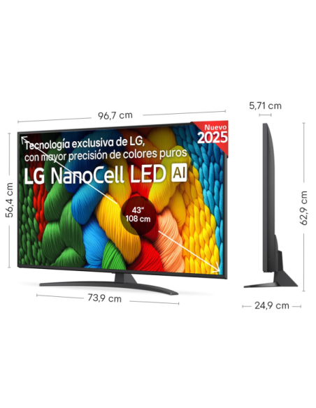 TV NANO LG 43NANO81A6A, 43