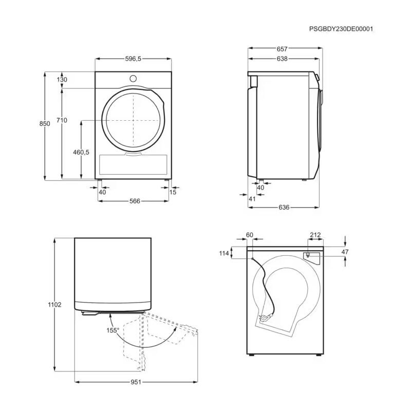 Secadora frontal Aeg TR818A2PB Secadora frontal Aeg TR818A2PB
