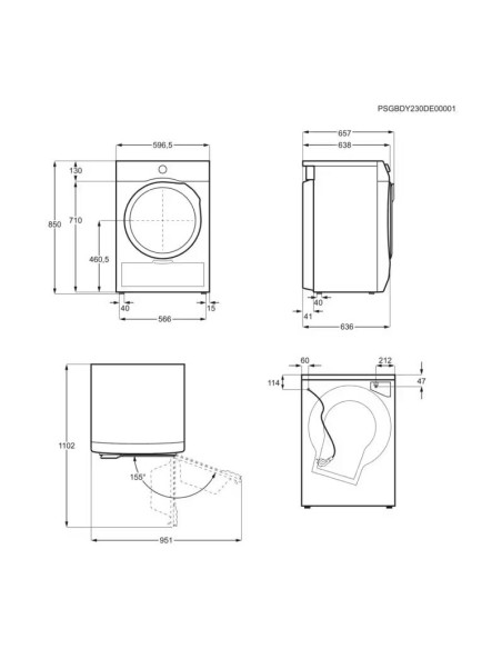 Secadora frontal Aeg TR818A2PB