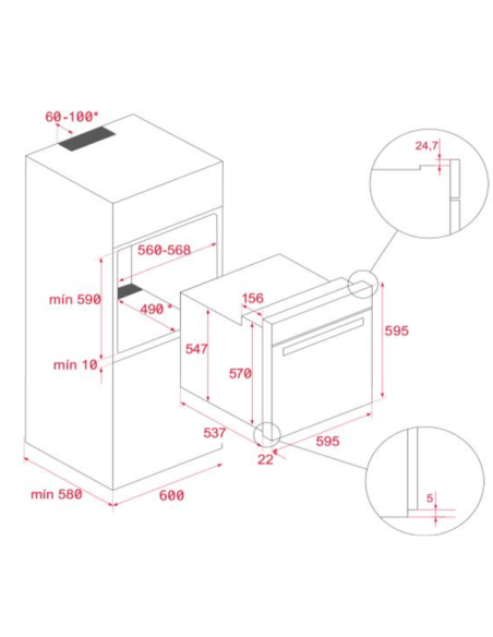 Horno indep. Teka HBB5350 BLANCO
