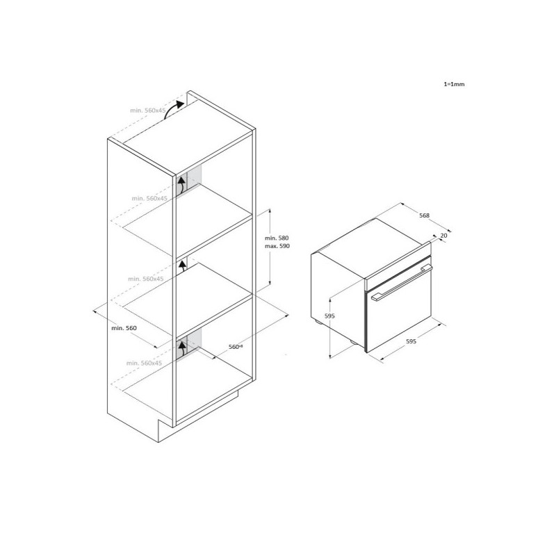 Horno MF indep. Candy CA6N1T1HTX