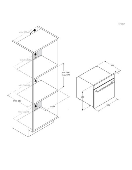 Horno MF indep. Candy CA6N1T1HTX