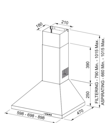 Campana decorativa Mepamsa GAVIA60NEGRA
