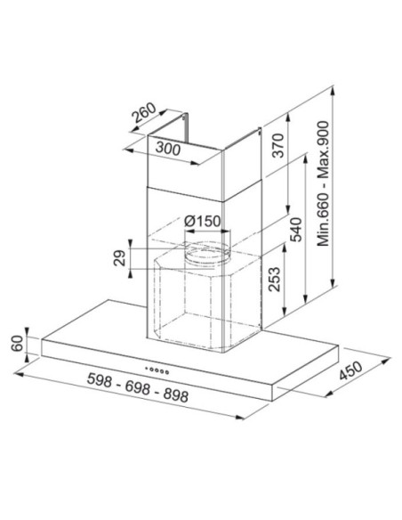 Campana decorativa Mepamsa STILONEO90NEGRA