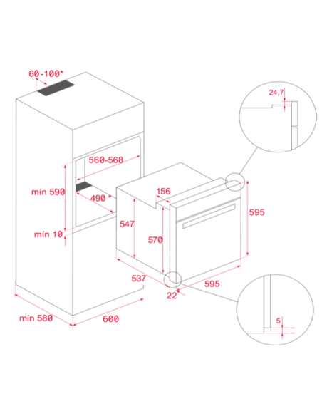 Horno MF indep. Teka HSB6468