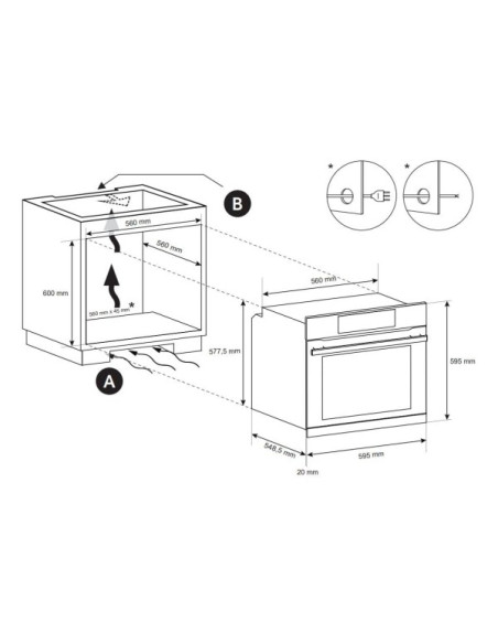 Horno MF indep. Haier FMBCA825SE0