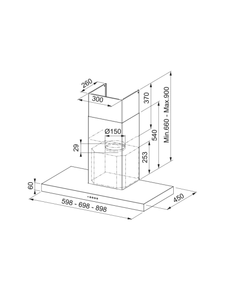 Campana decorativa Mepamsa STILONEO90BLANCA