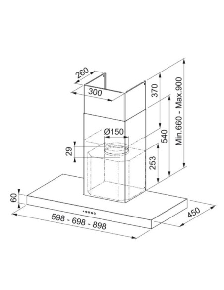 Campana decorativa Mepamsa STILONEO70BLANCA