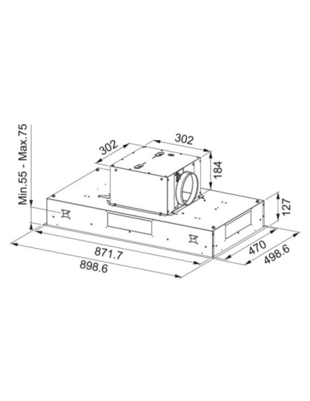 Campana decorativa Techo Mepamsa EDEN90INOX