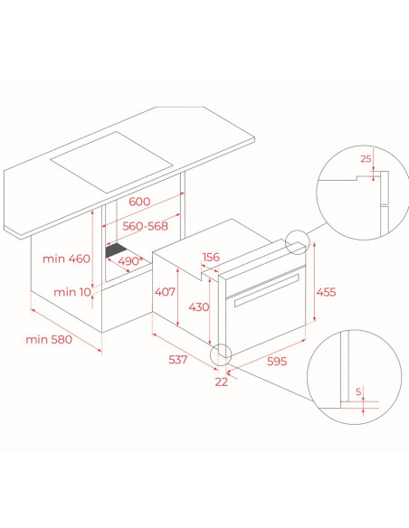 Horno compacto + Microondas Teka HLC84G1CBM