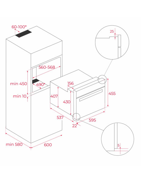 Horno compacto + Microondas Teka HLC84G1CBM